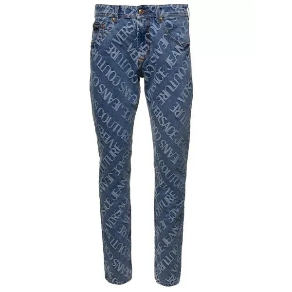 Джинсы reg all over jeans Versace Jeans Couture, синий
