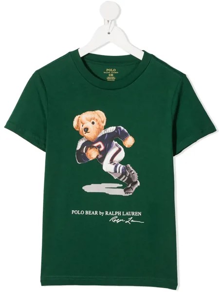 Ralph Lauren Kids футболка с принтом Polo Bear