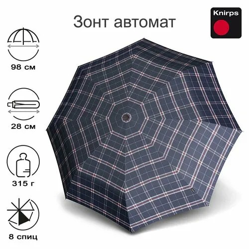 Зонт Knirps, CHECK NAVY