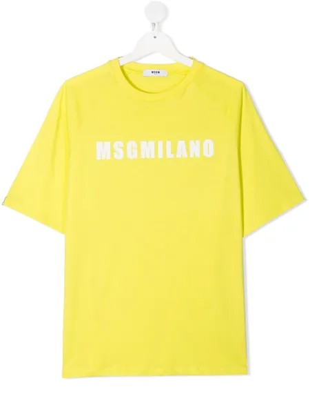 MSGM Kids футболка с логотипом