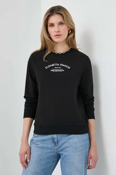 Фуфайка Elisabetta Franchi, черный