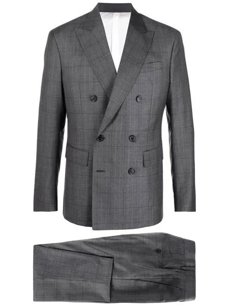 Dsquared2 клетчатый костюм с двубортным пиджаком