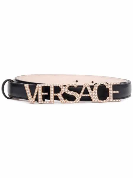 Versace ремень с кристаллами