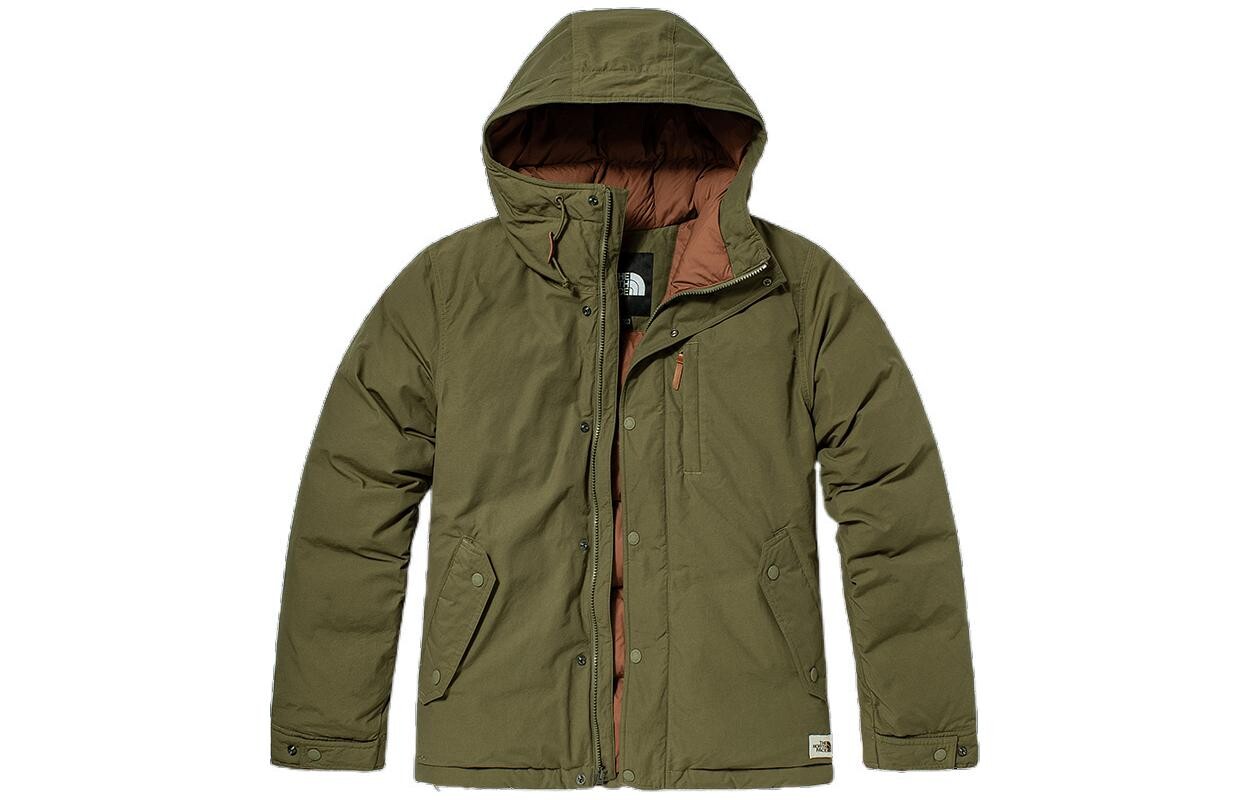 Пуховик мужской зеленый The North Face, зеленый