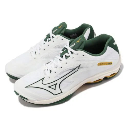 Mizuno Wave Lightning Z7 Белый Зеленый Мужская волейбольная спортивная обувь V1GA2200-44