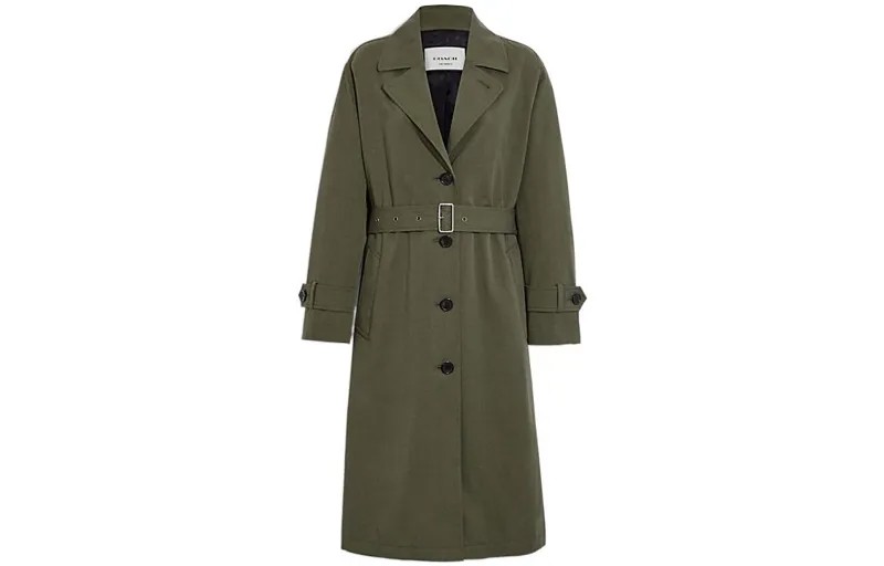 Женский тренч COACH, цвет Fern color
