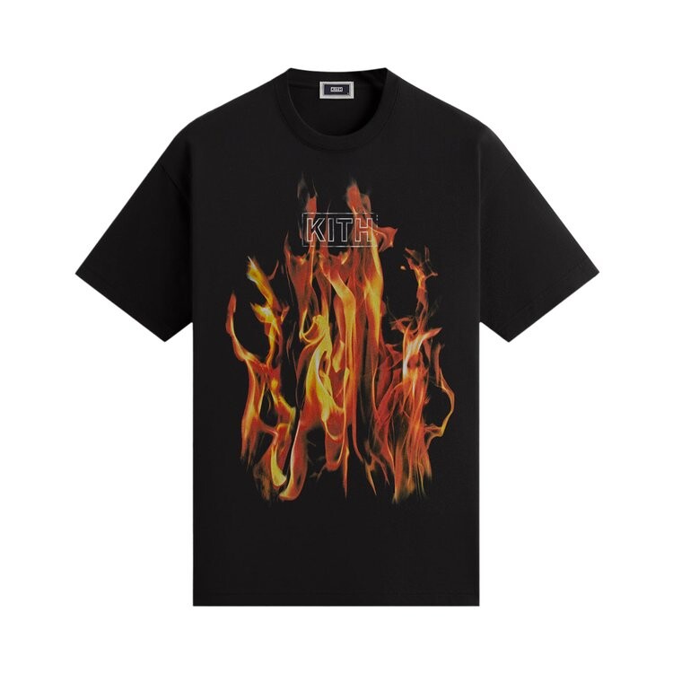 Футболка Kith Pyro Box Logo Vintage Tee, черный