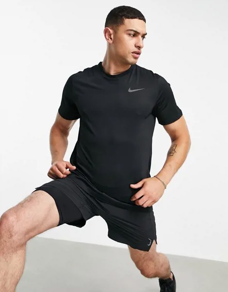 Черная футболка Nike Training hyper dry-Черный