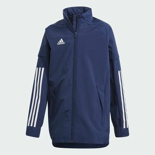 Джинсовая куртка adidas Condivo 20 All Weather Jacket, размер 140, синий