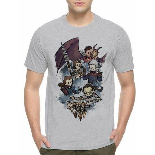 Футболка Design Heroes, размер 2XL, серый