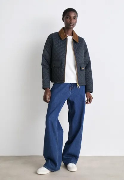 Светлая куртка Leia Quilt Barbour, темно-синий