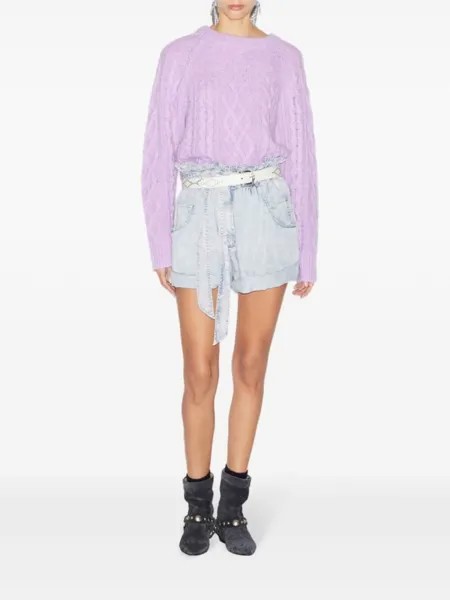 MARANT ÉTOILE джемпер фактурной вязки, розовый