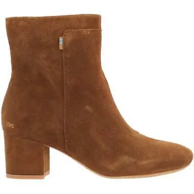 Женские коричневые повседневные ботинки TOMS Evie Zippered Boots 10012474