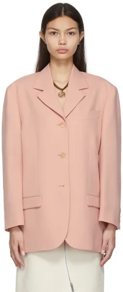 Розовый приталенный пиджак Acne Studios