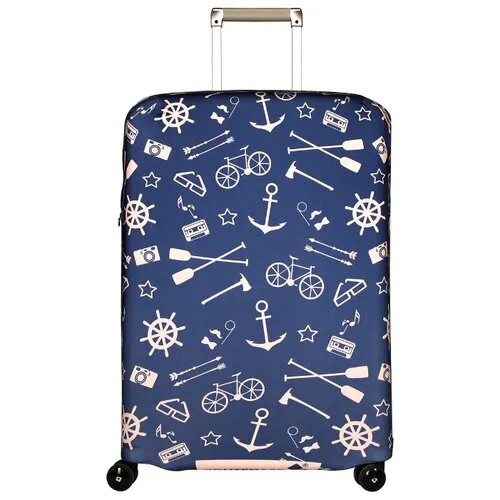 Чехол для чемодана ROUTEMARK Oldboy SP180 M/L, синий