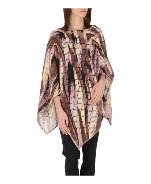 Яркое шерстяное пончо Missoni, мультиколор