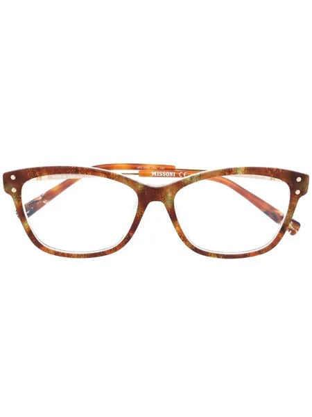 MISSONI EYEWEAR очки в оправе черепаховой расцветки