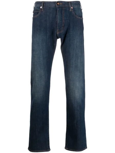 Emporio Armani джинсы прямого кроя, синий