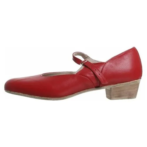 Туфли  RusExpress, для танцев, натуральная кожа, размер 35, красный