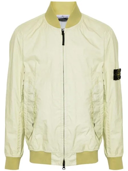 Stone Island бомбер с нашивкой Compass, зеленый