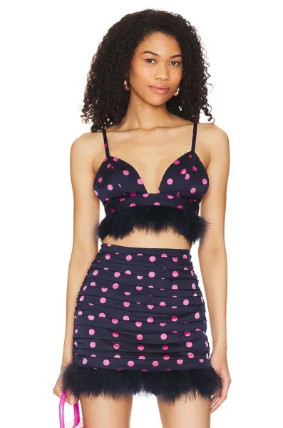 Топ MAJORELLE Dana Feather, цвет Pink & Navy Dot