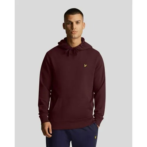 Худи Lyle & Scott Pullover Hoodie, размер L, бордовый