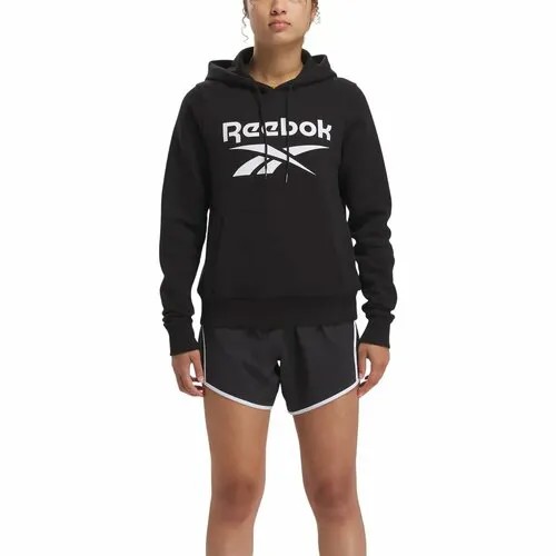 Худи спортивное Reebok IDENTITY BIG LOGO FLEECE HOODIE, размер L, , чёрный