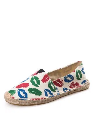 Большой размер Женское лоферы Lazy Slip On Fisherman Espadrilles на плоской подошве