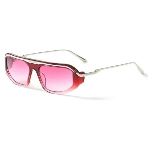 Солнцезащитные очки FAKOSHIMA, серебряный, розовый