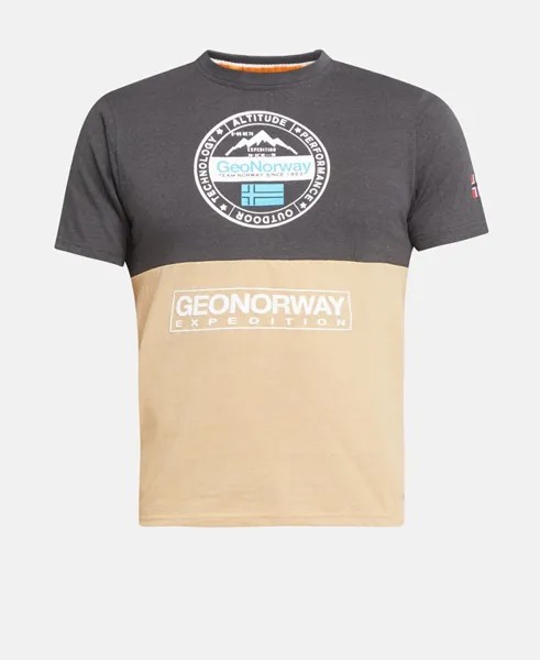 Футболка Geographical Norway, серо-коричневый