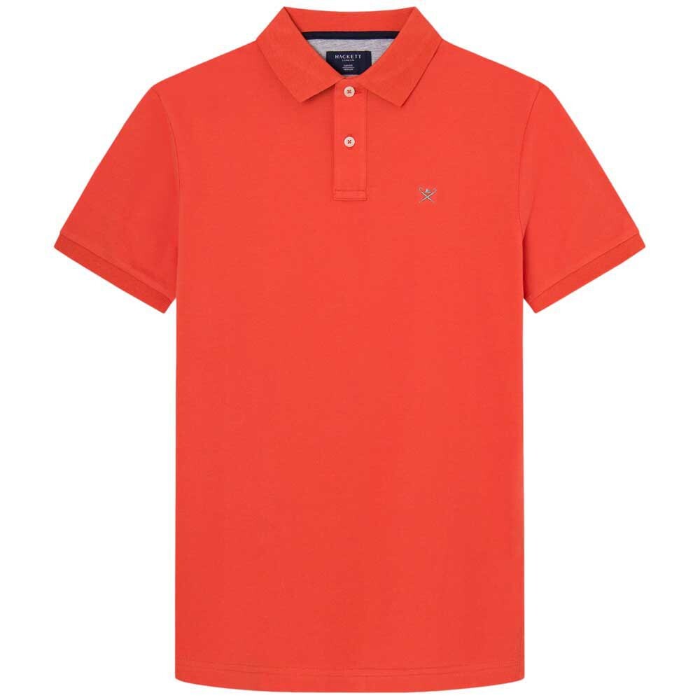 Поло с коротким рукавом Hackett Classic Fit Logo, оранжевый