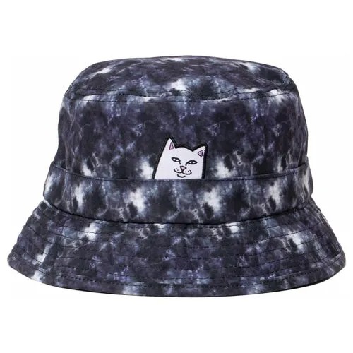 Панама Ripndip lord nermal tie dye bucket hat black lightning wash