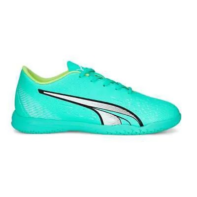 Зеленые кроссовки Puma Ultra Play Indoor Soccer для девочек, спортивная обувь 10723703