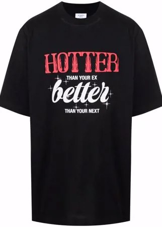 VETEMENTS футболка оверсайз с надписью