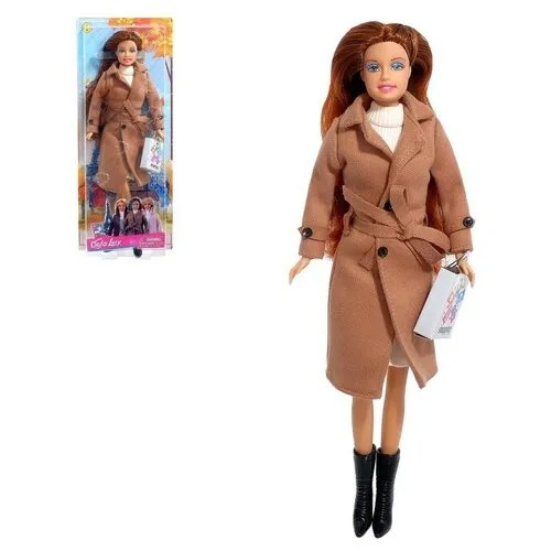 Кукла- модель «Лиза» в пальто, микс