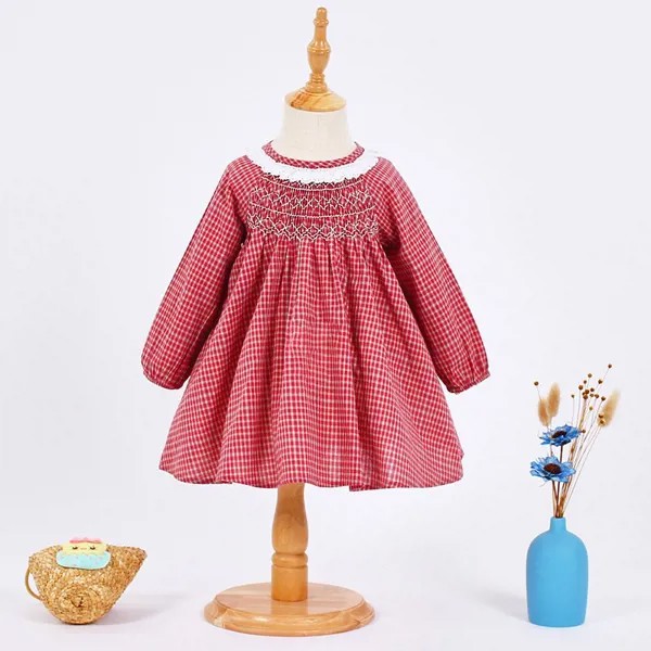 Детское платье Ceccya в винтажном стиле для девочек, свободное платье, детский шарф на день рождения, хлопковые платья, бутик Великобритании, одежда