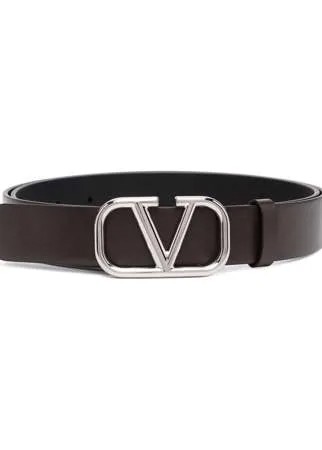 Valentino Garavani ремень с пряжкой-логотипом VLogo