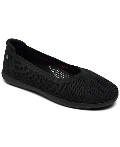 Женские кроссовки Arch Fit Cleo — спортивные балетки без шнуровки From Finish Line Skechers, черный