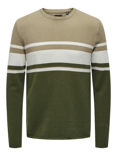 Свитер Only & Sons NIGUEL, темно-бежевый