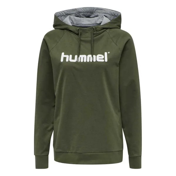 Худи Hummel Go Cotton Logo, зеленый