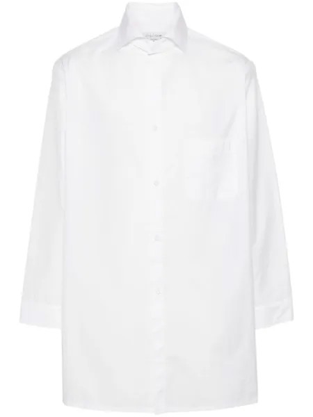 Поплиновая рубашка Yohji Yamamoto, белый