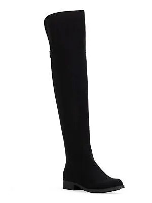 SUN STONE Женские черные ботинки на молнии на блочном каблуке с круглым носком, размер 5,5