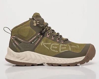 Keen NXIS EVO Mid Womens Olive Drab Birch Casual Lifestyle Hiking Shoes Сапоги