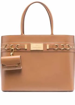 Elisabetta Franchi logo-plaque tote bag