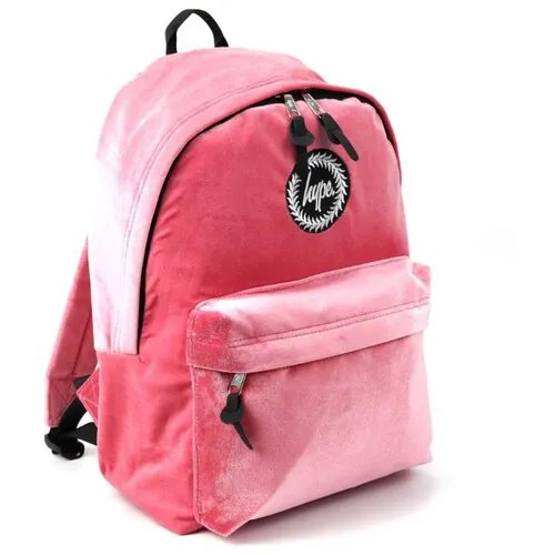 Женский текстильный рюкзак Hype ДТ 001 Розовый Велюр