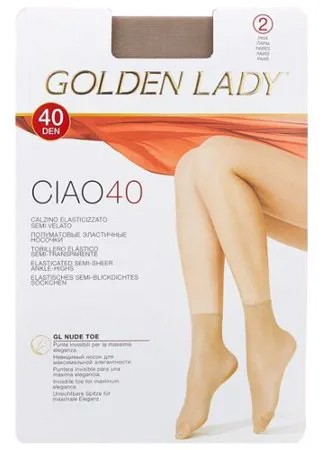 Капроновые носки Ciao 40 Den 2 пары Golden Lady, 0 (one size), daino
