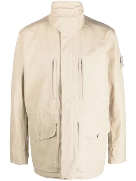 Stone Island куртка с нашивкой Compass, нейтральный цвет