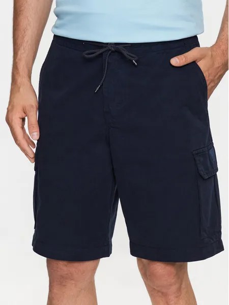 Тканевые шорты стандартного кроя Emporio Armani Underwear, синий