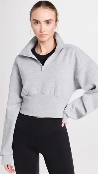 Толстовка Alo Yoga Vixen Fleece 1/4 Zip, серый