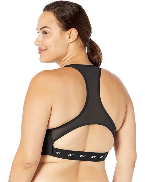 Бюстгальтер Reebok Plus Size Lux Vector Racer Sports Bra, черный